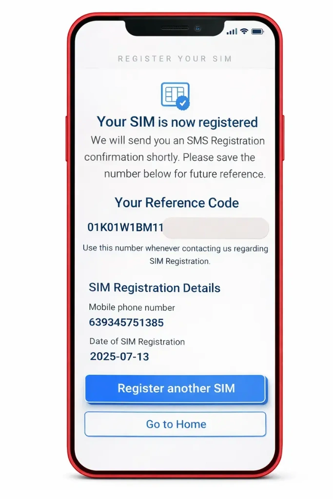 Save Reference Number