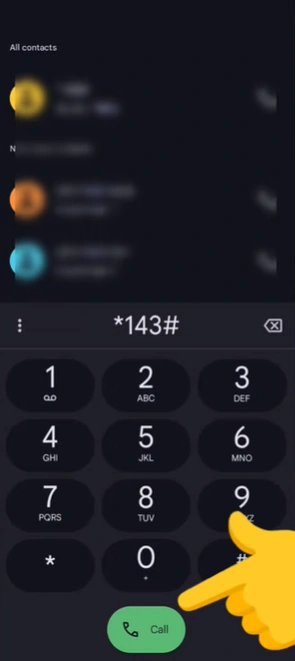 How to Check the TM Balance 1 TM balance check step 1 dial 143 USSD code on phone