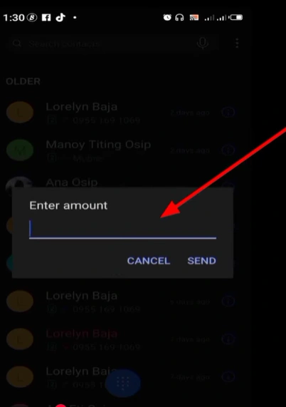 Pasaload TM 4 TM Pasaload step 5 enter amount to send